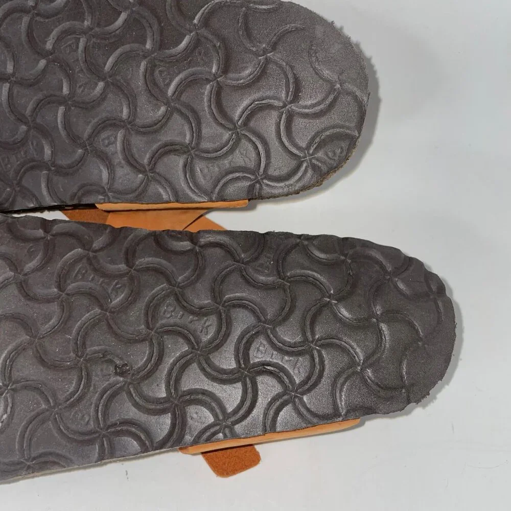 Birkenstock Gizeh Women's Leather Burnt Orange Thong Sandals Size 39 / US 8 - 8 - Picture 10 of 13